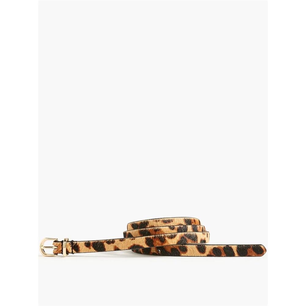 J. crew Leopard calf hair belt